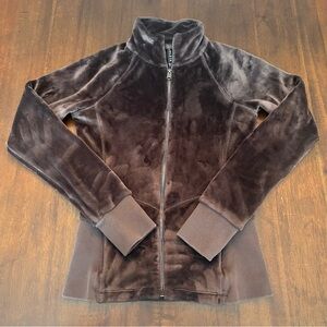 Athleta Women’s Cloud Fleece Jacket in Shale Gray Size XS Stretch Pockets Warm